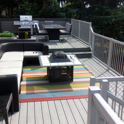 Renovated back deck